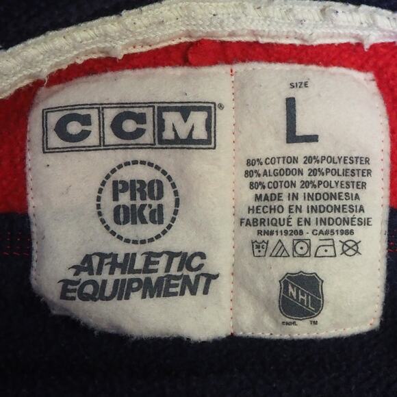 Montreal Canadians CCM PRO OK'D Athletic Equipment Hoodie Mens Size L NHL Hockey - Picture 9 of 13